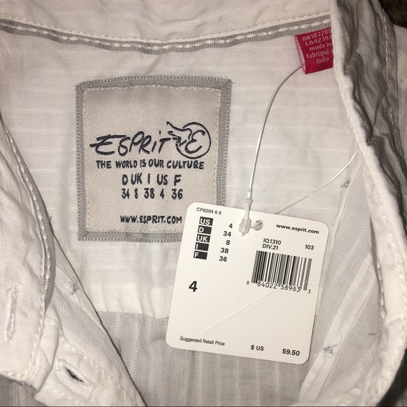 Brand New Esprit Button Down Blouse - Picture 2 of 2